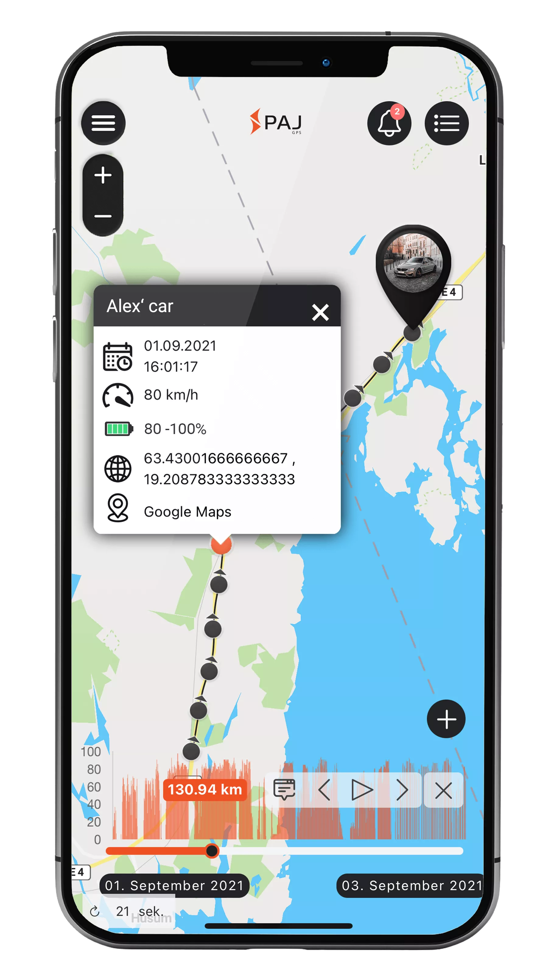 PAJ GPS Car Finder OBD - Traceur GPS Voiture Prise OBD Facile