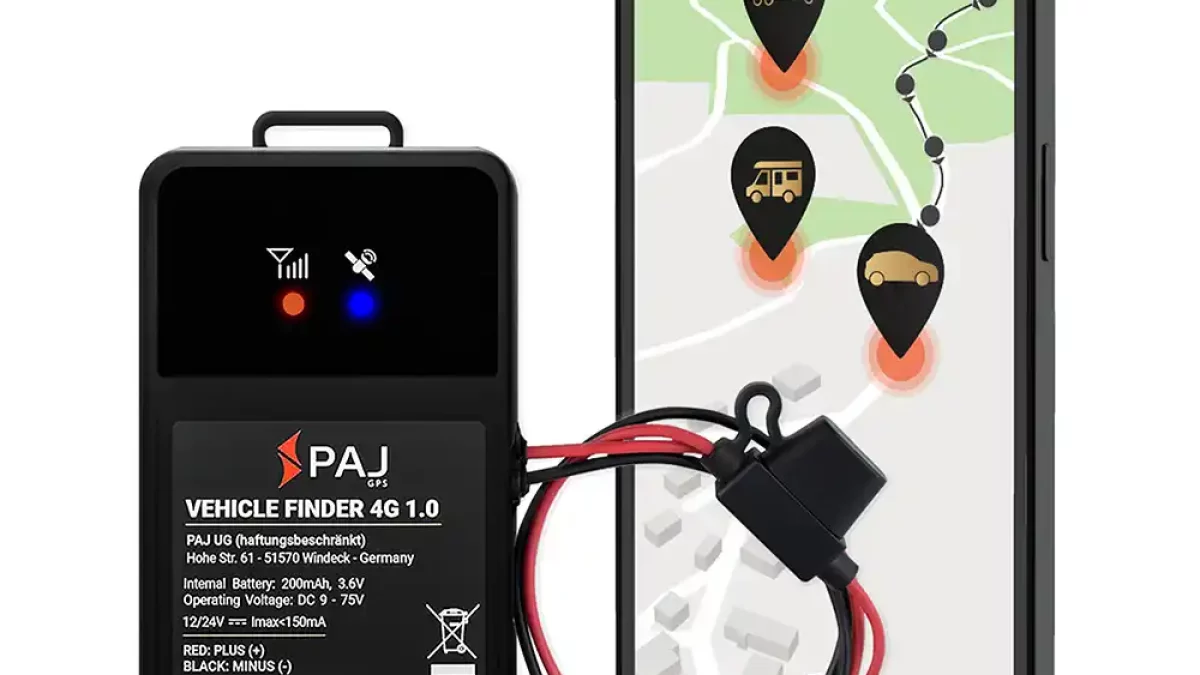 PAJ GPS Buscador de vehículos 4G 2.0 – Rastreador GPS para vehículos,  motocicletas, camiones y más – Conexión directa a la batería del vehículo  (9-75