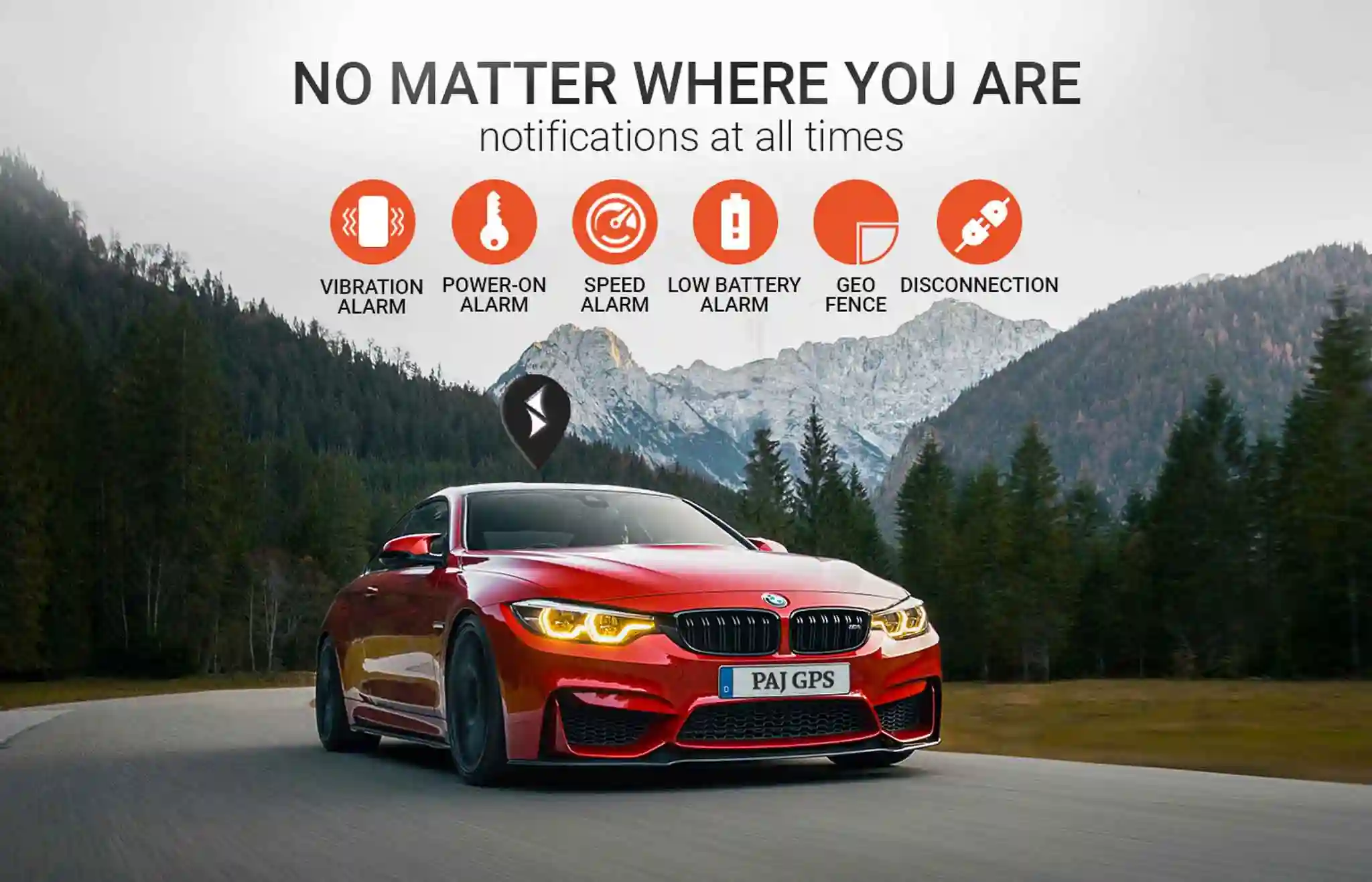 PAJ GPS POWER Finder – GPS Tracker per auto, moto, camion, Loccalizzatore con  App con batteria a lunga durata per un tracciamento in tempo reale e  affidabile - Tracciamento live tramite App 